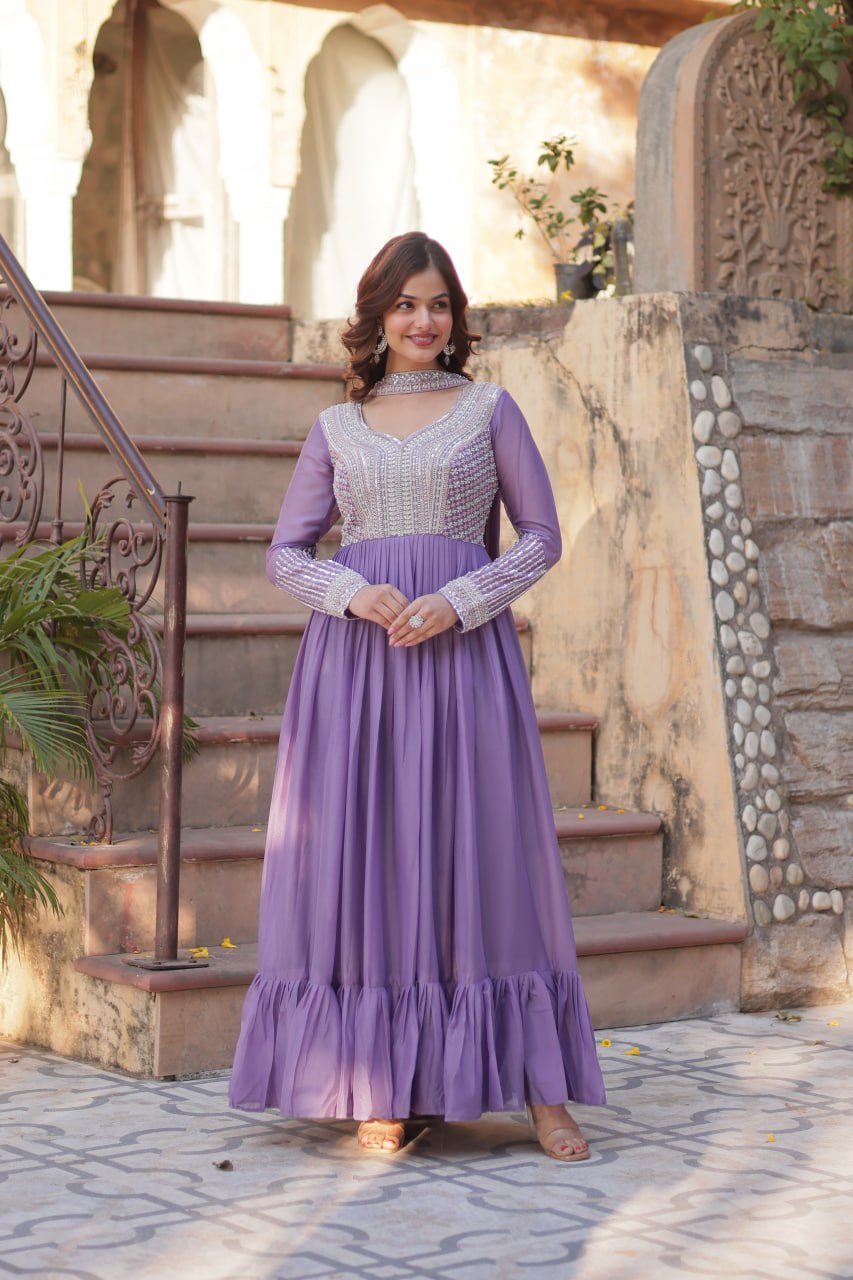 Eloriya Stuti Premium Quality Anarkali Gown | Eloriya India