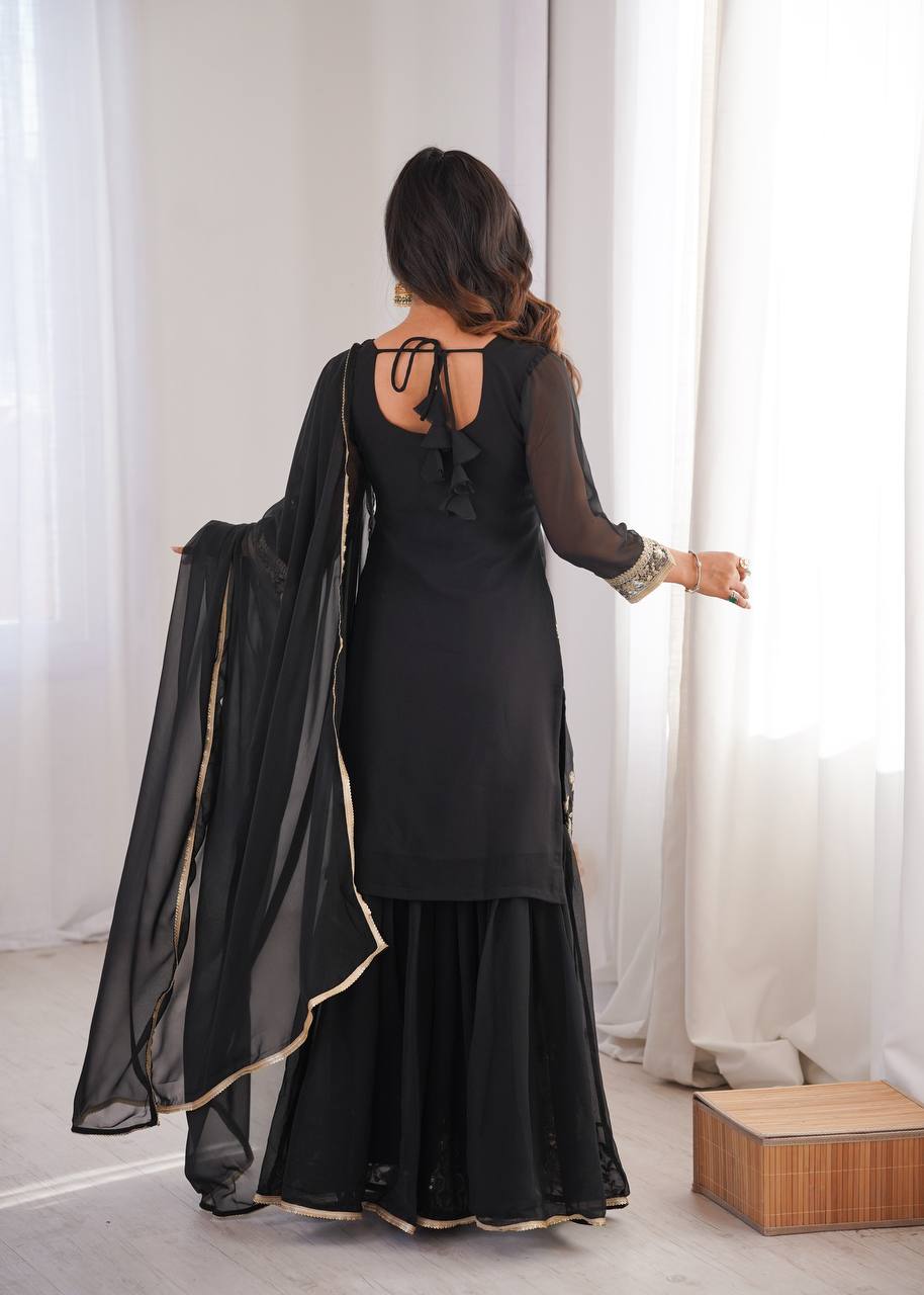Eloriya Priya's Designer Sequin Sharara Set | Eloriya India