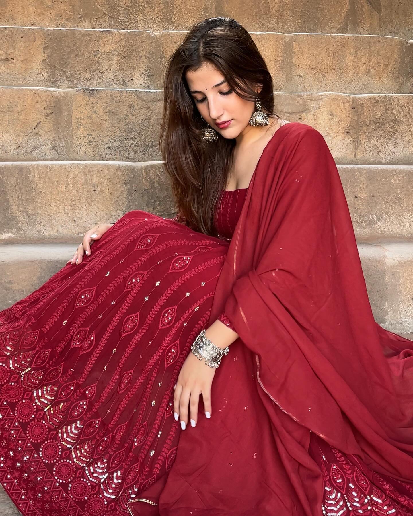 Eloriya Vidhya's Premium Anarkali Suit Set - XS [34] | Eloriya India