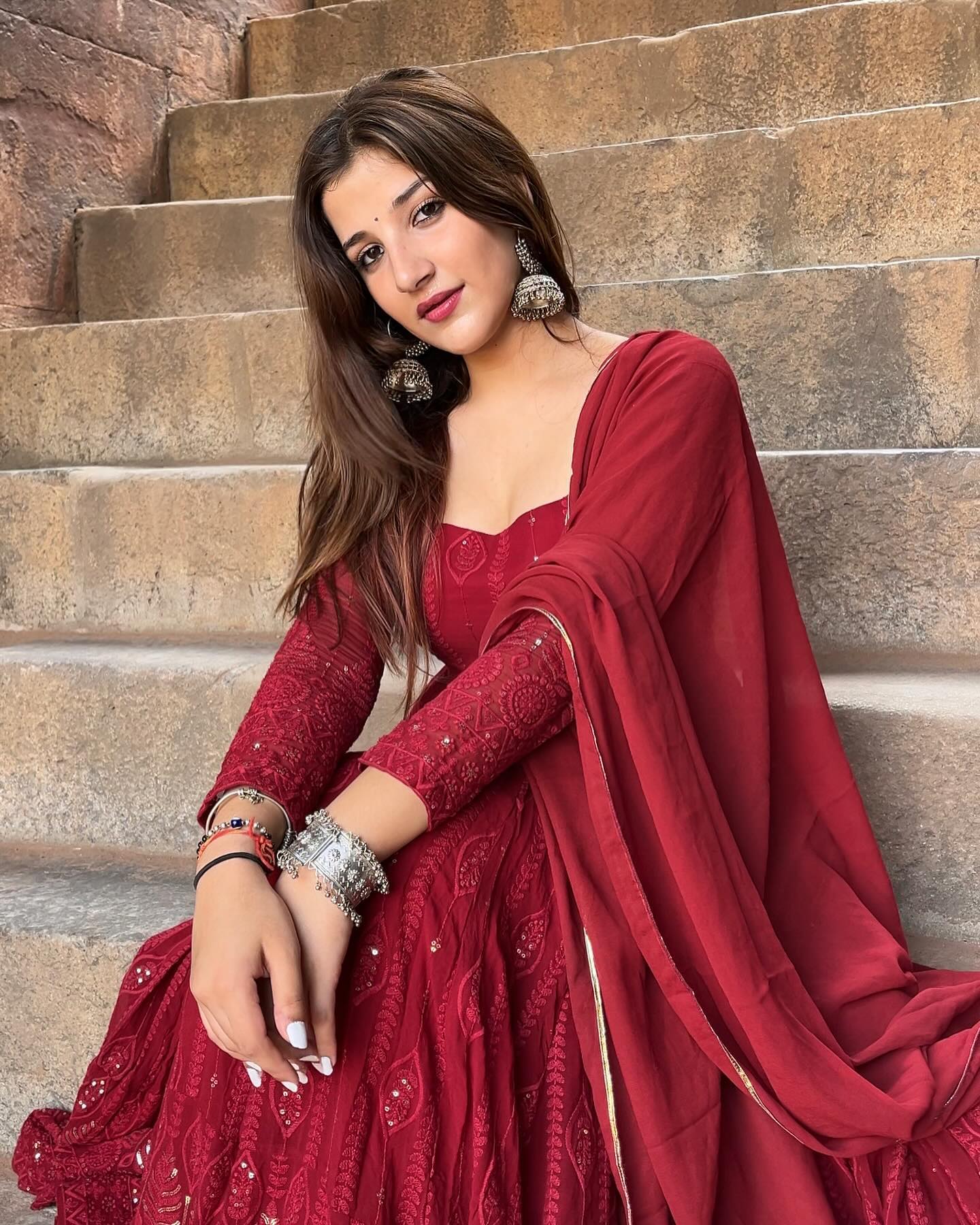 Eloriya Vidhya's Premium Anarkali Suit Set - M [38 | Eloriya India